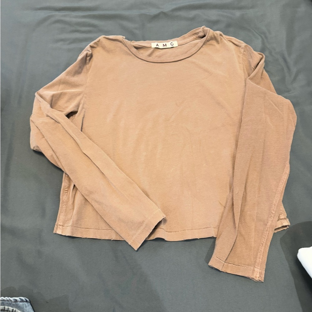 AMO Women's Long Sleeve Tee - Tan